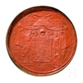 K&ouml;nig Friedrich Wilhelm II. von Preu&szlig;en (1744 - 1797) - Wachssiegel in silbervergoldeter Kapsel, um 1790