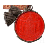 K&ouml;nig Friedrich Wilhelm III. von Preu&szlig;en (1770 - 1840) - Adelsbrief f&uuml;r den Premier-Lieutenant Ludwig Wilhelm Vollard (1793 - 1860) im 2. Leibhusarenregiment, datiert 1. M&auml;rz 1829