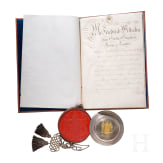 K&ouml;nig Friedrich Wilhelm III. von Preu&szlig;en (1770 - 1840) - Legitimations-Patent zum F&uuml;hren des v&auml;terlichen Namens und Wappens f&uuml;r den unehelichen Sohn eines verstorbenen Lieutenants, datiert 13.7.1821