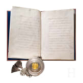K&ouml;nig Friedrich Wilhelm III. von Preu&szlig;en (1770 - 1840) - Legitimations-Patent zum F&uuml;hren des v&auml;terlichen Namens und Wappens f&uuml;r den unehelichen Sohn eines verstorbenen Lieutenants, datiert 13.7.1821