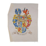 K&ouml;nig Wilhelm I. von Preu&szlig;en (1797 - 1888) - Adelsurkunde f&uuml;r den Bankier August von der Heydt (1801 - 1874), in Prunkkassette, 1863