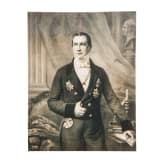 K&ouml;nig Wilhelm I. von Preu&szlig;en (1797 - 1888) - Adelsurkunde f&uuml;r den Bankier August von der Heydt (1801 - 1874), in Prunkkassette, 1863