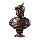 Otto von Bismarck - Portraitb&uuml;ste des Reichskanzlers mit K&uuml;rassierhelm