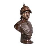 Otto von Bismarck - Portraitb&uuml;ste des Reichskanzlers mit K&uuml;rassierhelm