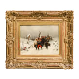 Christian Sell d.&Auml;. (1831 - 1883), "Abmarsch", deutsch, dat. 1879