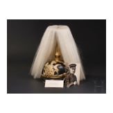 Generalmajor Hans Herrmann (1875 - 1953) - Helm als Offizier der w&uuml;rttembergischen Feldartillerie, acht Fotos und zwei Petschaften aus dem Nachlass