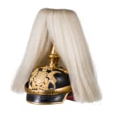 Generalmajor Hans Herrmann (1875 - 1953) - Helm als Offizier der w&uuml;rttembergischen Feldartillerie, acht Fotos und zwei Petschaften aus dem Nachlass