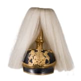 Generalmajor Hans Herrmann (1875 - 1953) - Helm als Offizier der w&uuml;rttembergischen Feldartillerie, acht Fotos und zwei Petschaften aus dem Nachlass