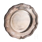 Silberner Speiseteller des w&uuml;rttembergischen K&ouml;nigshauses, um 1860