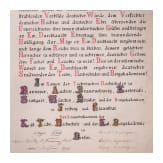 Otto F&uuml;rst von Bismarck (1815 - 1898) - Gl&uuml;ckwunschadresse der Kgl. Technischen Hochschulen und der Kgl. Bergakademien zu seinem 70. Geburtstag 1885