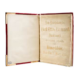 Otto F&uuml;rst von Bismarck (1815 - 1898) - "Festrede zur Bismarckfeier in Neu-Ulm am 31. M&auml;rz 1885", Ehrengeschenk an den Reichskanzler