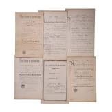 Hauptmann Johannes Abel - gro&szlig;er Urkunden- und Dokumentennachlass, 1878 - 1936