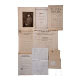 Hauptmann Johannes Abel - gro&szlig;er Urkunden- und Dokumentennachlass, 1878 - 1936