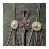 Feldgraue Attila f&uuml;r Mannschaften/Unteroffiziere im Husaren-Regiment Nr. 14 (gesiegelte Probe), datiert 1915