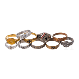 Kleine Sammlung patriotischer Ringe