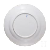 Three porcelain plates, one plate Meissen, circa 1880 (painting later) / two probably Meissen, 19th century