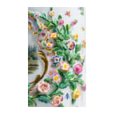 A rare silver-gilt and vermeil porcelain tankard with flowers, birds, insects and a view of Palazzo Pitti in Florence, Meissen, circa 1860