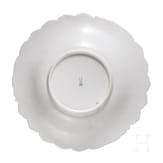 A cobalt blue and gold porcelain bowl and plate, Meissen, 1st half of the 20th century