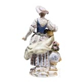 A porcelain figure of a gardener, Ernst August Leuteritz after Michel Victor Acier, 1863-66 (design), Meissen, after 1924 (finish)