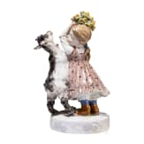 A porcelain figure "Girl with Goat", Erich H&ouml;se, 1905 (design), Meissen, after 1934 (finish)