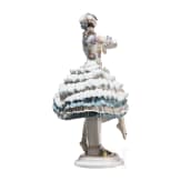 A porcelain ballet dancer "Chiarina" based on characters from the ballet "Le Carnaval", Paul Scheurich, 1913 (design), Meissen, 20th century (finish)