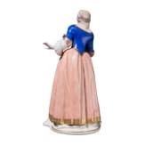 A porcelain figure of "Isabella" from the Commedia dell'arte series, Franz Anton Bustelli, circa 1760 (design), Nymphenburg, 20th century (finish)