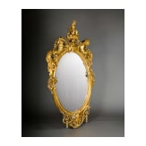 An opulent wall mirror after a design by Fran&ccedil;ois Linke, 2nd half of the 20th century