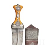 Silberfiligranverzierte Djambia, Saudi-Arabien, 1. H&auml;lfte 20. Jhdt.