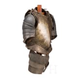 Knechtischer Harnisch, deutsch, um 1600, zusammengestellt aus originalen und sp&auml;teren Teilen