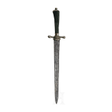Hirschf&auml;nger mit geschnittener Klinge, deutsch, 17./18. Jhdt.