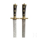 Zwei Hirschf&auml;nger, deutsch, um 1800