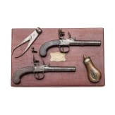 Ein Paar Steinschlossterzerole im Kasten, Archer in London, um 1800
