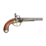 Franz&ouml;sische Steinschlosspistole M 1777 und Perkussionspistole, Repliken, 2. H&auml;lfte 20. Jhdt.