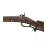 Perkussionsflinte mit Kapuzinersch&auml;ftung, deutsch, um 1800