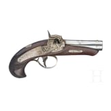 Perkussions-Taschenpistole, Deringer in Philadelphia, um 1850