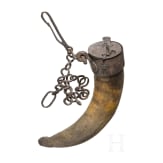 Schwerer Pulverbeh&auml;lter, deutsch/fl&auml;misch, 18. Jhdt.