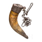 Schwerer Pulverbeh&auml;lter, deutsch/fl&auml;misch, 18. Jhdt.