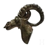 Steinbockprotome aus Bronze, Luristan, fr&uuml;hes 1. Jhdt. v. Chr.