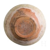 Ilkanidische Schale mit Schrift auf wei&szlig;em Grund, Kashan, 12. - 13. Jhdt.