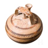 A small Mycenean clay jug, 12th century B.C.