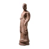 Hellenistische Frauenstatuette aus Ton, Gro&szlig;griechenland, 3. Jhdt. v. Chr.