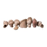 Sieben K&ouml;pfe und ein fr&uuml;hbyzantinisches Pilgerfl&auml;schchen, , Hellenistisch, 3. - 1. Jhdt. v. Chr. / 6. - 7. Jhdt. n. Chr.