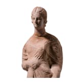 Hellenistische Frauenstatuette aus Ton, Gro&szlig;griechenland, 3. Jhdt. v. Chr.