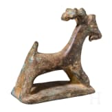 Bronzestatuette eines Steinbocks, r&ouml;misch, 2. - 3. Jhdt. n. Chr.