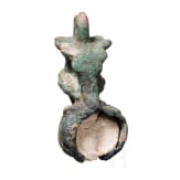 Bronzeb&uuml;ste der Minerva, Laufgewicht f&uuml;r Balkenwaage, 2. - 3. Jhdt. v. Chr.