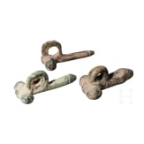 Drei r&ouml;mische Phallusamulette, 1. - 2. Jhdt. n. Chr.