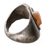 Silberring mit Gemme (zwei Fische), r&ouml;misch, 3. Jhdt. n. Chr.