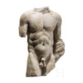M&auml;nnlicher Torso, Fragment einer provinzialr&ouml;mischen Statue, 2. - 3. Jhdt. n. Chr.