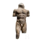 M&auml;nnlicher Torso, Fragment einer provinzialr&ouml;mischen Statue, 2. - 3. Jhdt. n. Chr.