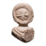 B&uuml;ste einer Frau, provinzialr&ouml;mische Kleinskulptur aus Marmor, Ende 2. Jhdt. n. Chr.